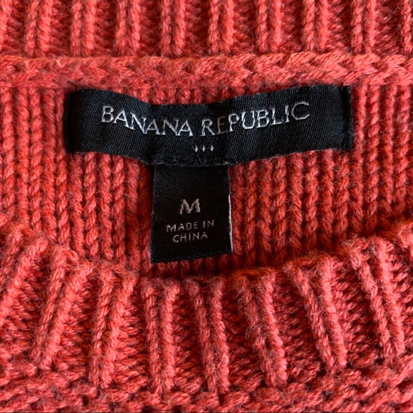 Banana Republic orange tassel cap sleeve sweater - Picture 3 of 4